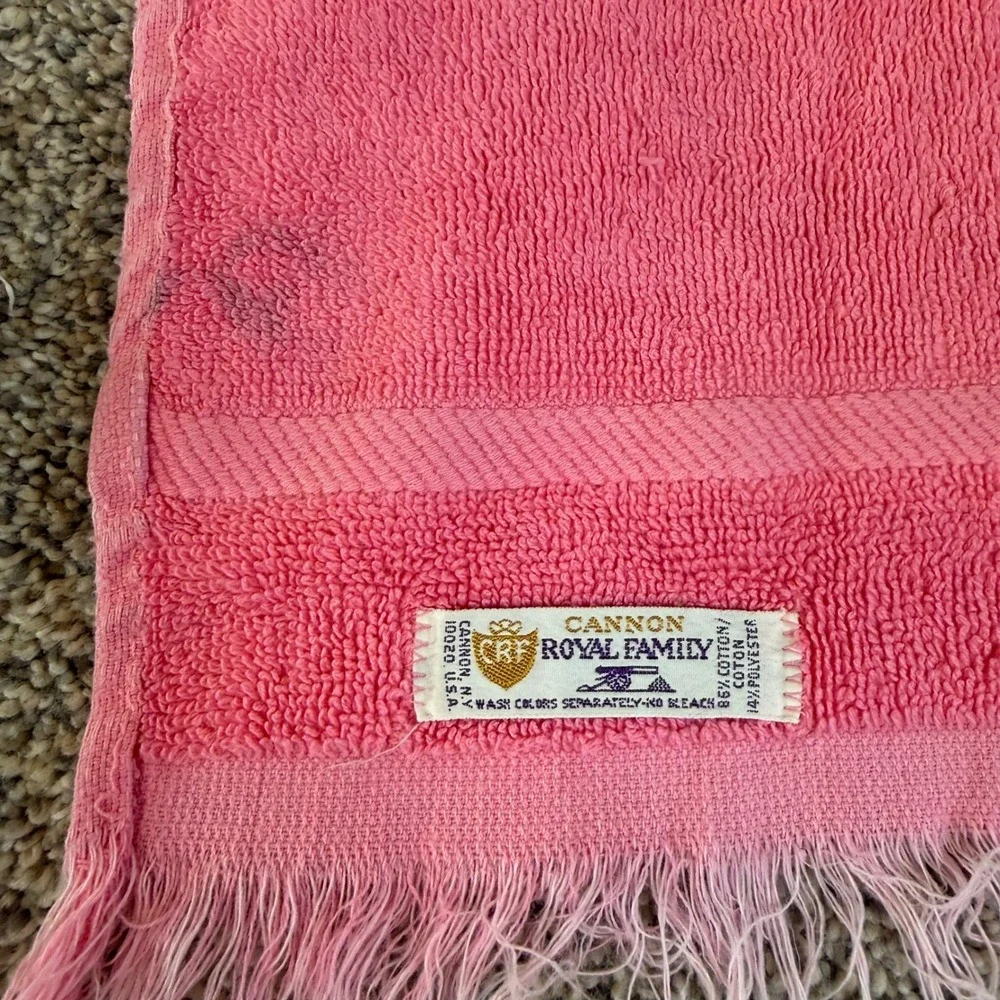 Vintage Cannon Royal Family Floral Hand Towel Lot 6pc Cottagecore Retro